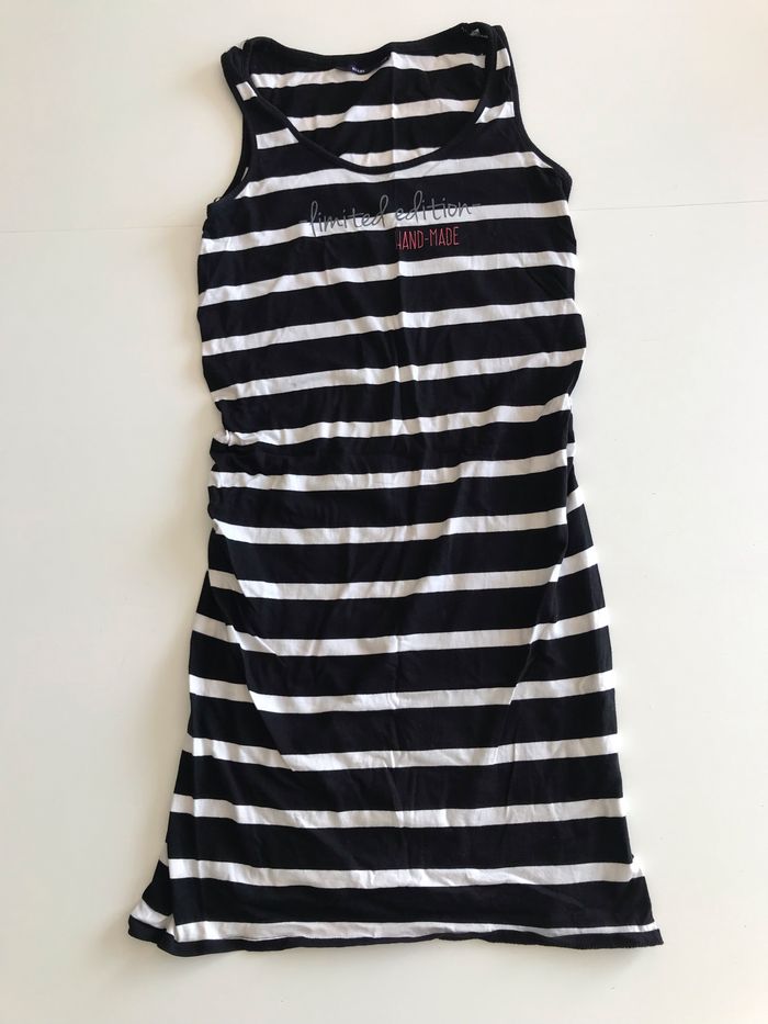 Robe de grossesse débardeur marinière 34-36