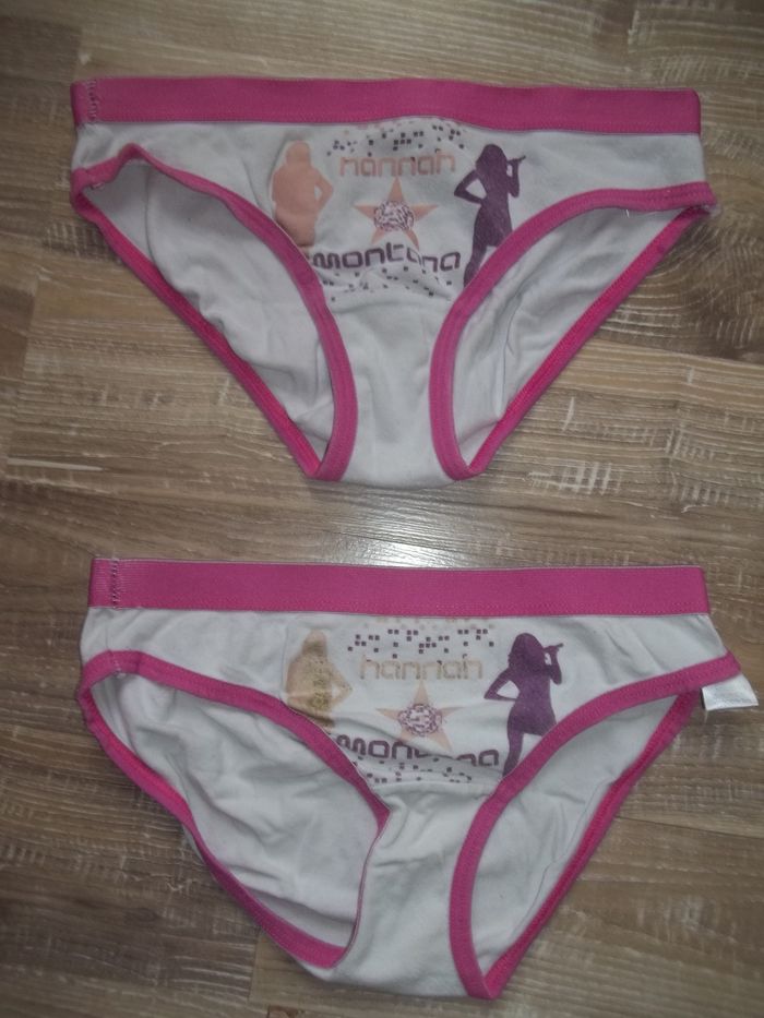 Lot 4 culottes blanches et roses Hannah Montana 10/12 ans - photo numéro 2