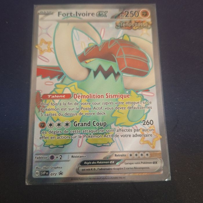 Carte Pokemon FORT-IVOIRE 072 PROMO EX Full Art FA SHINY EV4.5 SVP FR NEUF