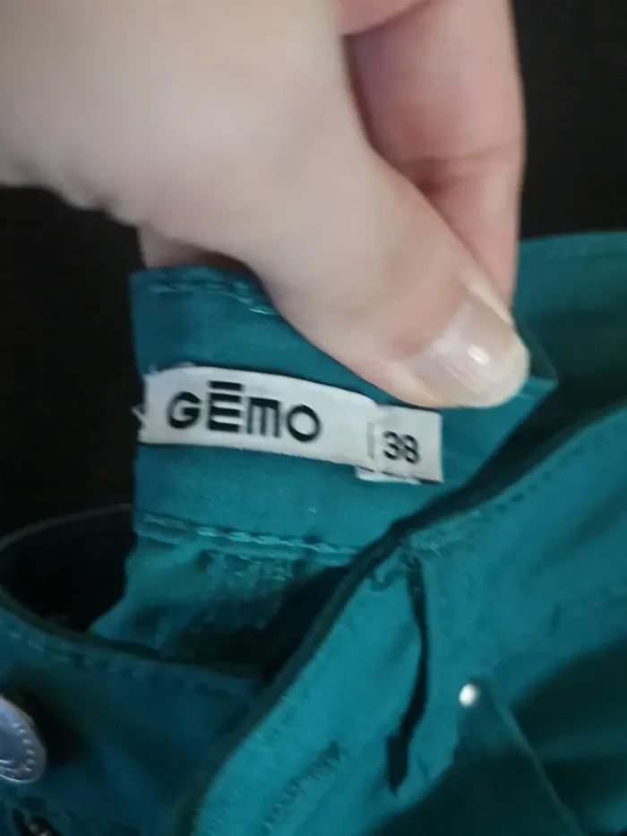 Pantalon chino slim vert femme 38 - photo numéro 3