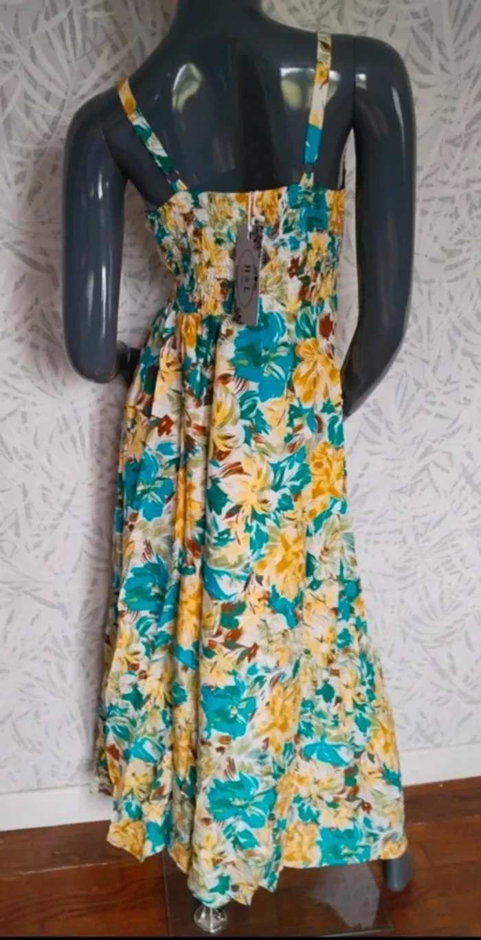 Magnifique robe longue neuve femme été taille L XL 40 42 - photo numéro 8