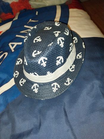 Chapeau ancre marine 5 8 ans