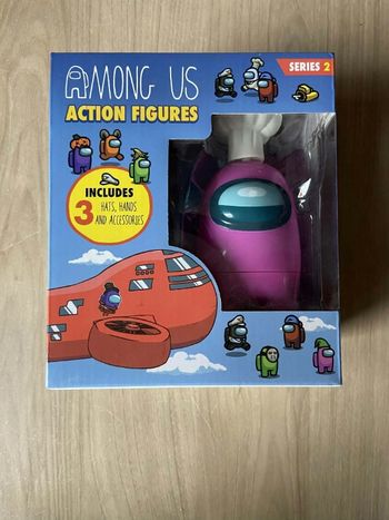 Figurine articulée Among us action figure Serie2 rose toikido
Neuf