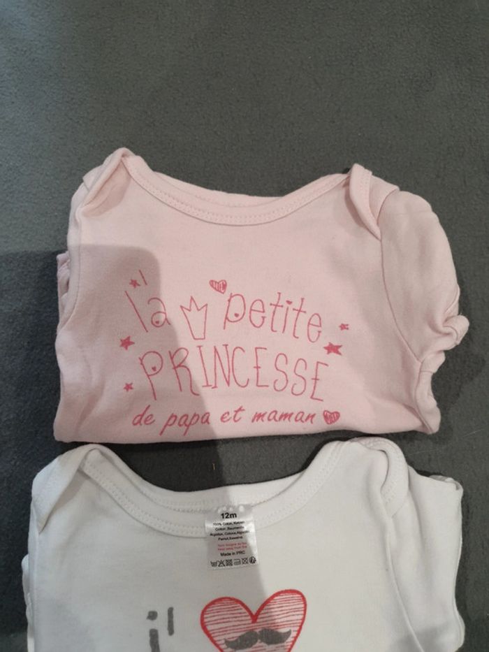 Lot de 2 body manches courtes - photo numéro 2