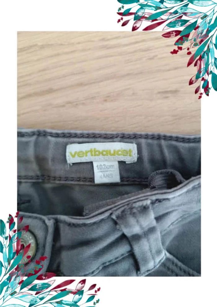 Jean gris fille 4 ans - photo numéro 4