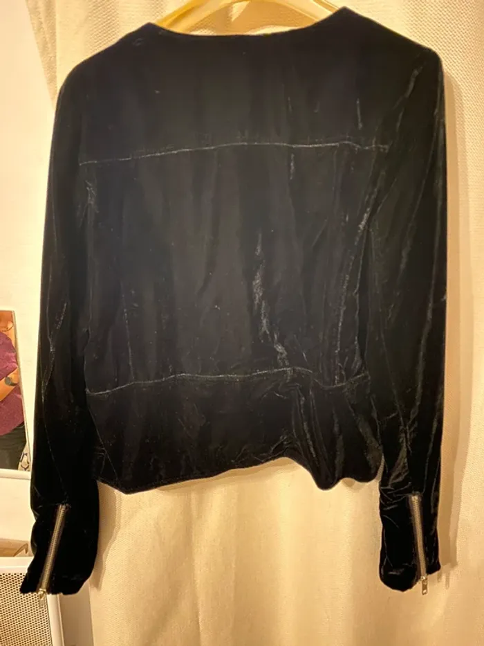 Perfecto velours noir Naf Naf - photo numéro 4