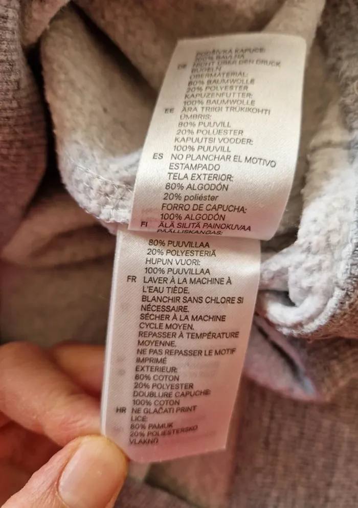 Sweat gris à capuche femme - photo numéro 8