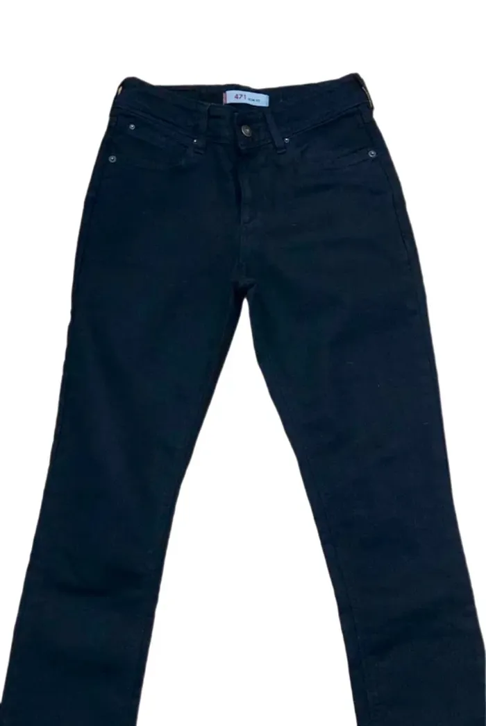 👖🖤 Jean Levi’s 471 slim fit noir neuf 28/30 (36/38) short leg black jeans🖤👖 - photo numéro 2
