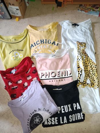 Lot Tee-shirts t.S diverses marques pas de vinted go