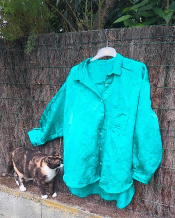 Chemise satinée oversize bac a vendre+