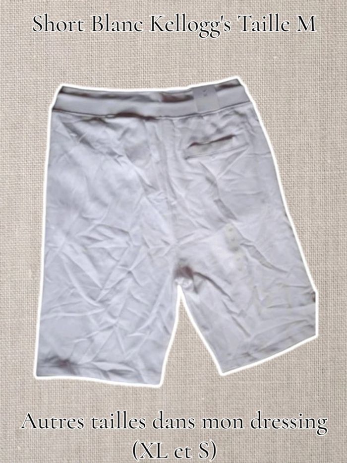 Short Blanc Kellogg's Taille M - photo numéro 2