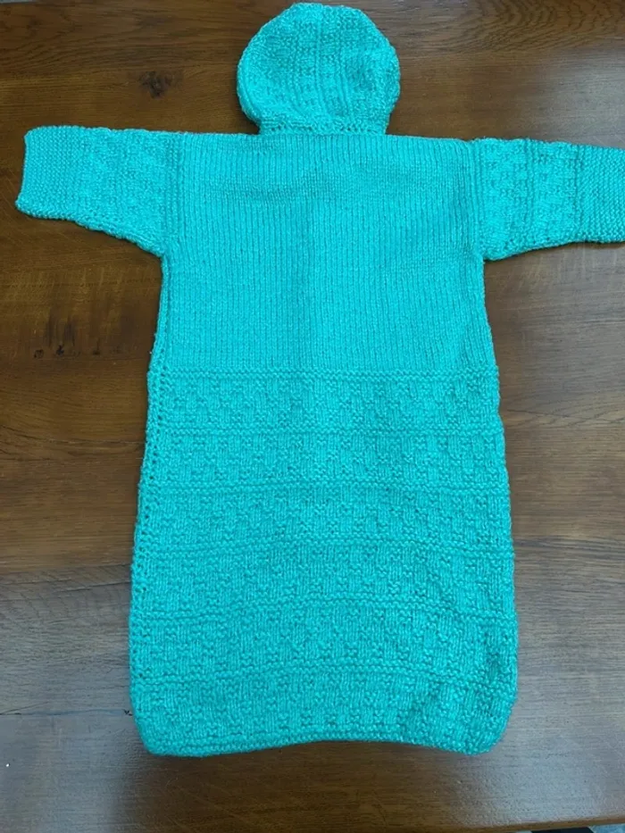 Gigoteuse en laine vert - photo numéro 11