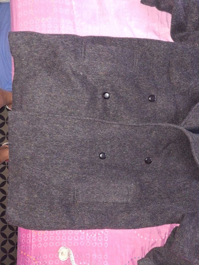 Manteau noir gris foncé - photo numéro 3