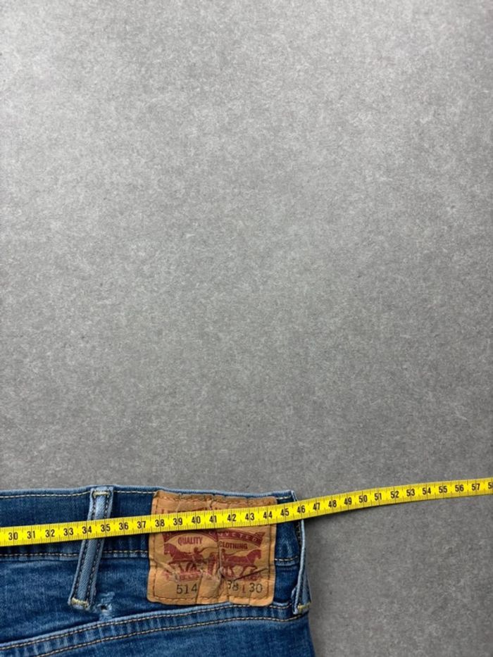 Jean pantalon coupe droite 514 levis bleu W38 L30 - photo numéro 10
