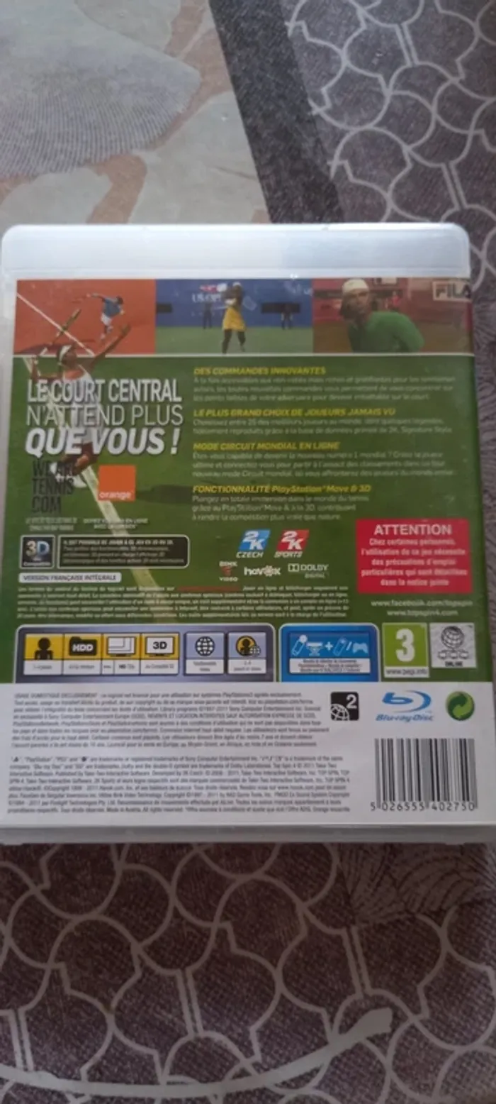 Jeux ps3 Topspin4 - photo numéro 2