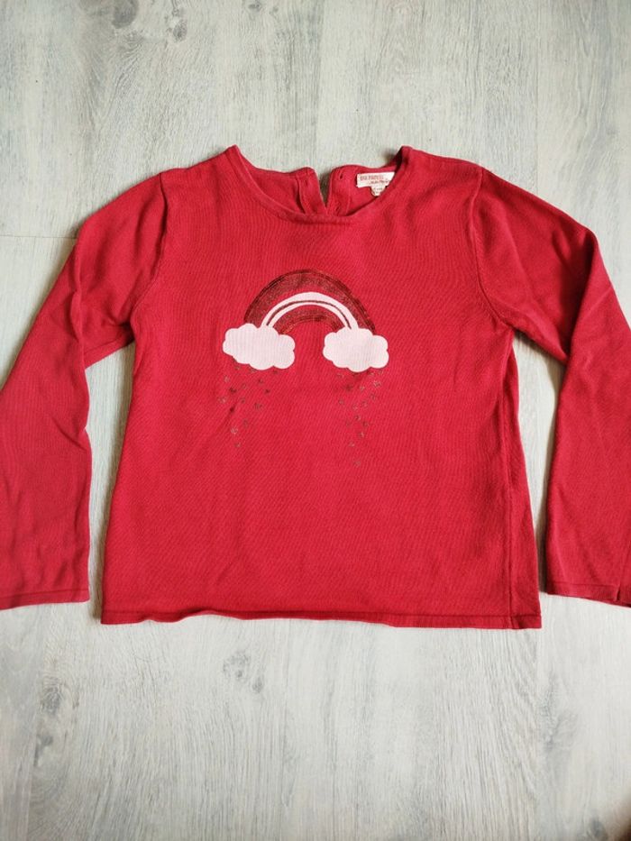 Pull arc en ciel sequins du pareil au même 8 ans