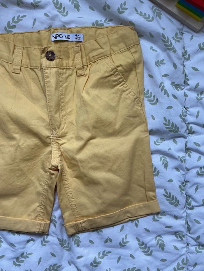 short jaune taille réglable 6 ans NPO - photo numéro 4