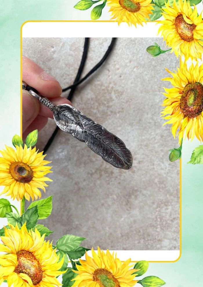 Collier plume long - photo numéro 2