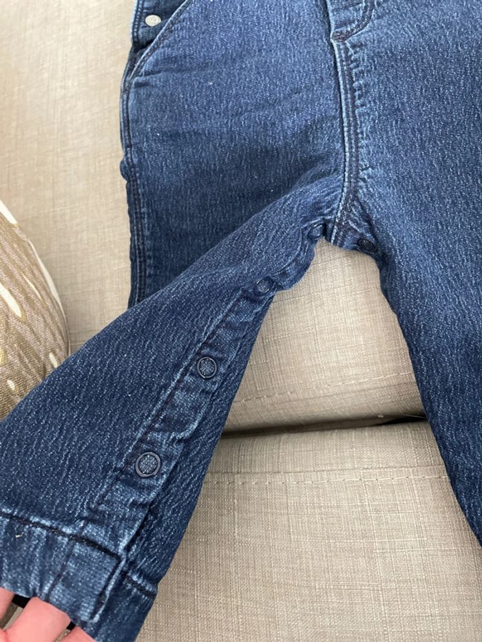 Salopette jeans petit bateau 1 an - photo numéro 2