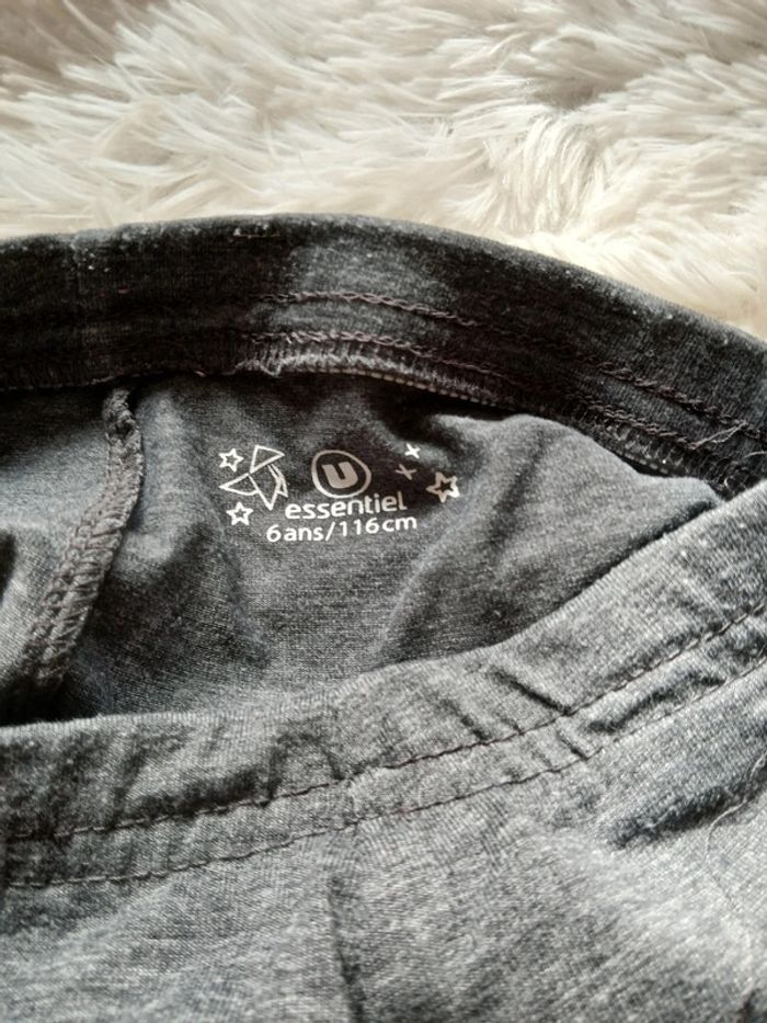Leggings gris u essentiel 6 ans - photo numéro 2