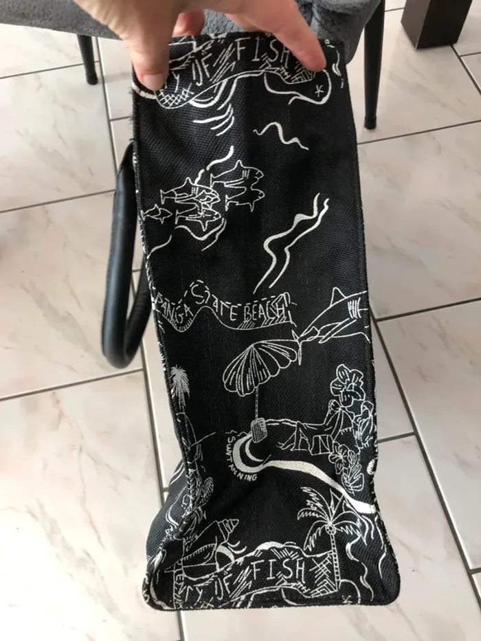 Sac cabas IKKS - noir - photo numéro 5
