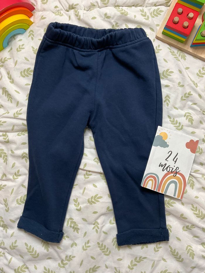 pantalon bleu marine 24 mois kiabi - photo numéro 2