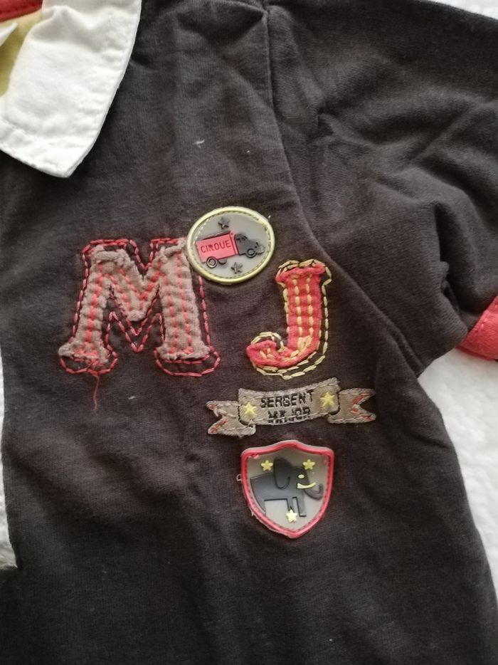 Polo manche longue garçon 6 mois sergent major - photo numéro 3