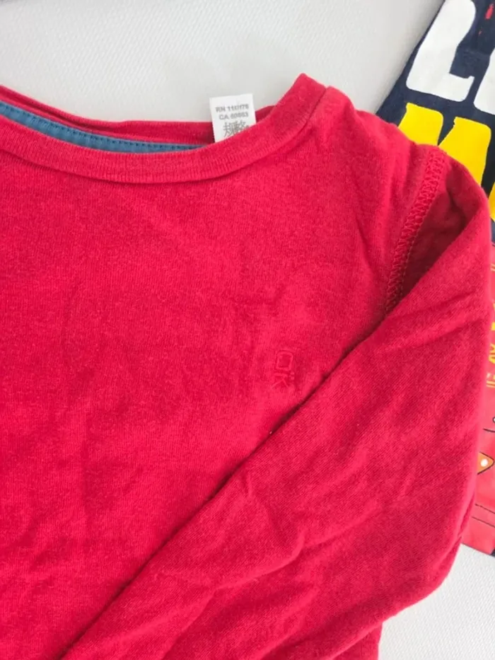 Lot de 2 tee shirt manches longues - photo numéro 3