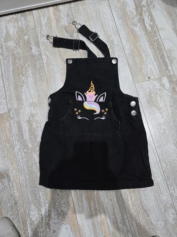 Robe en jeans licorne #orianablfille4ans