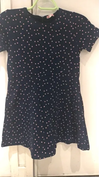 Robe hiver coton et polaire manches courtes