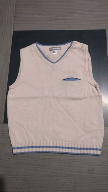 Pull sans manches vertbaudet 24 mois