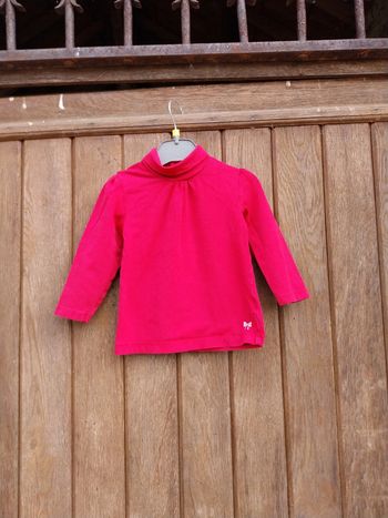 Pull col roule bébé fille 24 mois kid kanai