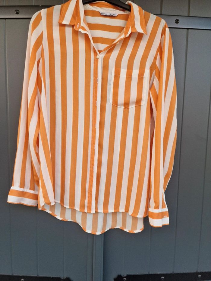 Chemise blanche a rayures oranges lefties - photo numéro 7
