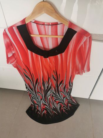 Tunique rouge fluide 46 neuve