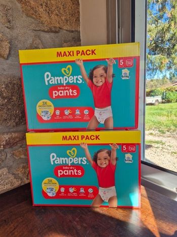 Couche taille 5 Baby Dry Pampers culotté : 164 Couches culottes