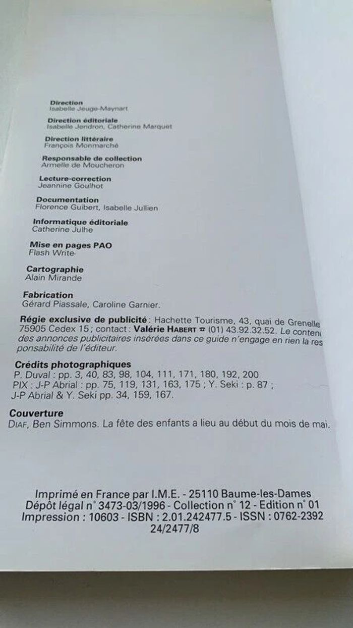 Livre à Tokyo et au Japon Guides Visa - Hachette Tourisme 1996 - photo numéro 8