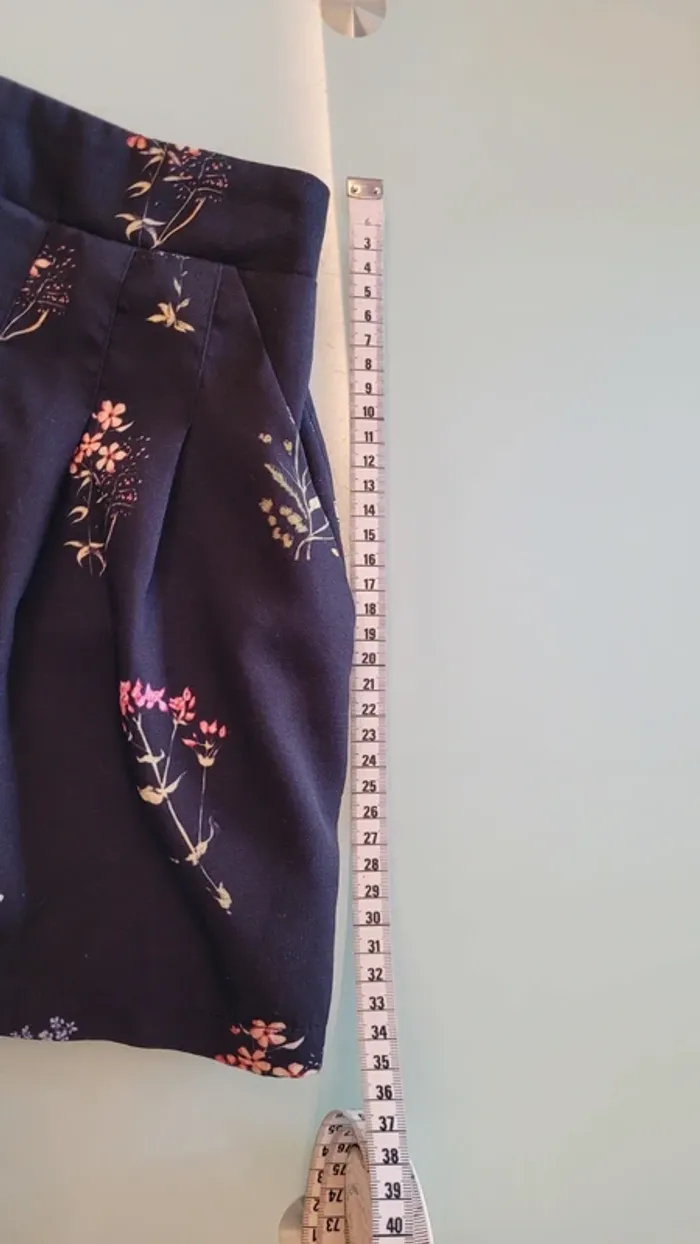 Short fluide taille haute imprimé fleurs - photo numéro 8