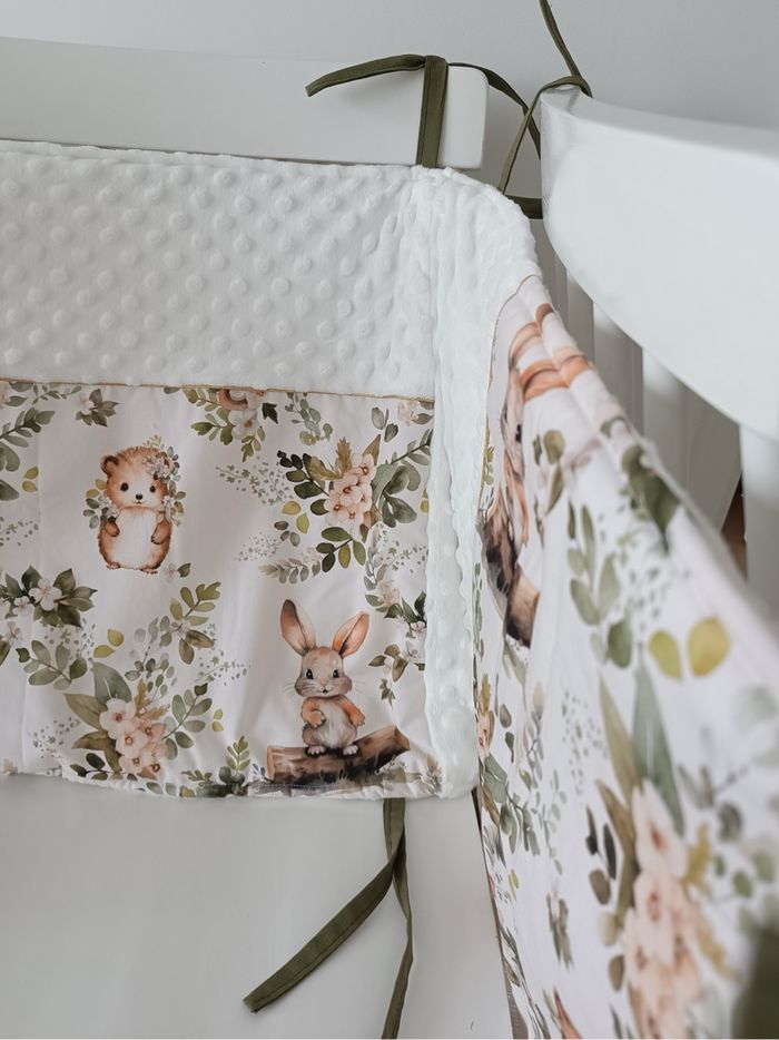 Tout de lit lapin hérisson vert kaki - photo numéro 4