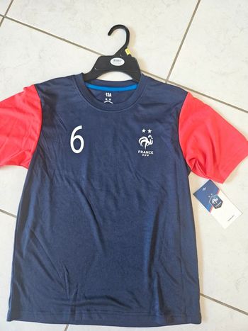 T-shirt maillot Pogba FFF 12 ans Neuf V6