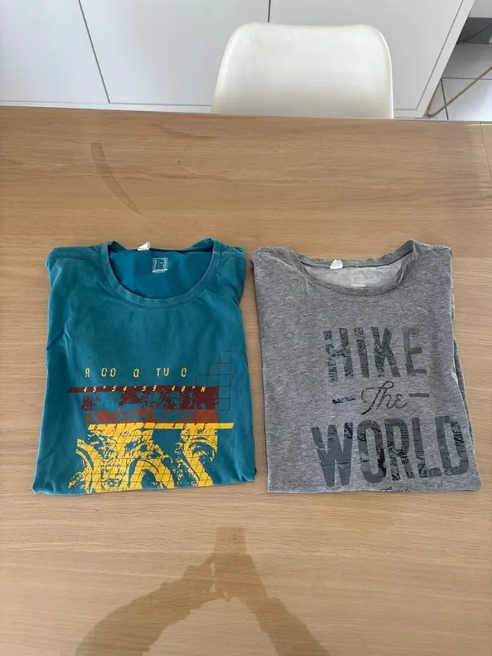 Lot de 2 tee-shirts décathlon