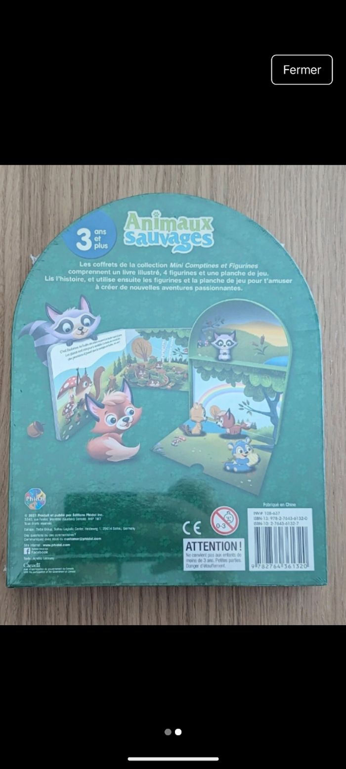 Mini contes sauvages - livre et figurines - photo numéro 2