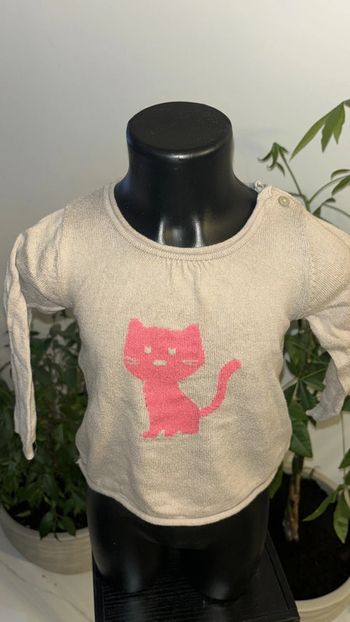 Haut manches longues marque vertbaudet taille 18 mois