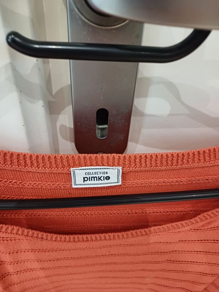 Haut orange ajouré XL - photo numéro 3