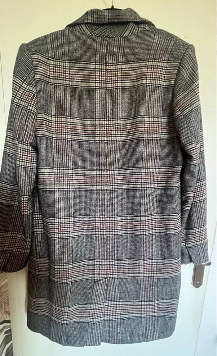 Manteau à carreaux Bershka - photo numéro 4