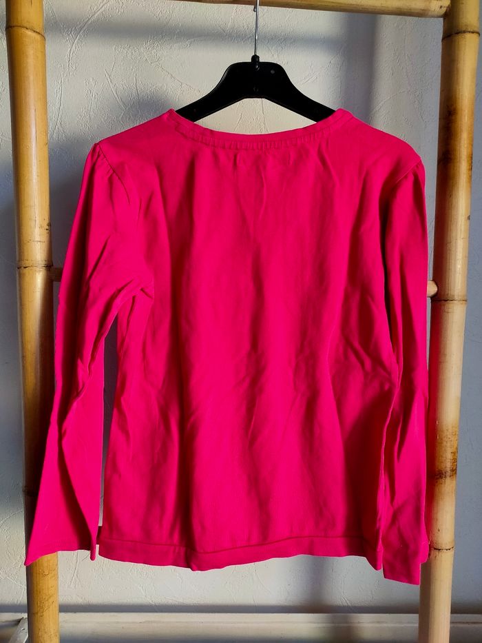 T.shirt fuchsia taille 10 ans - photo numéro 3