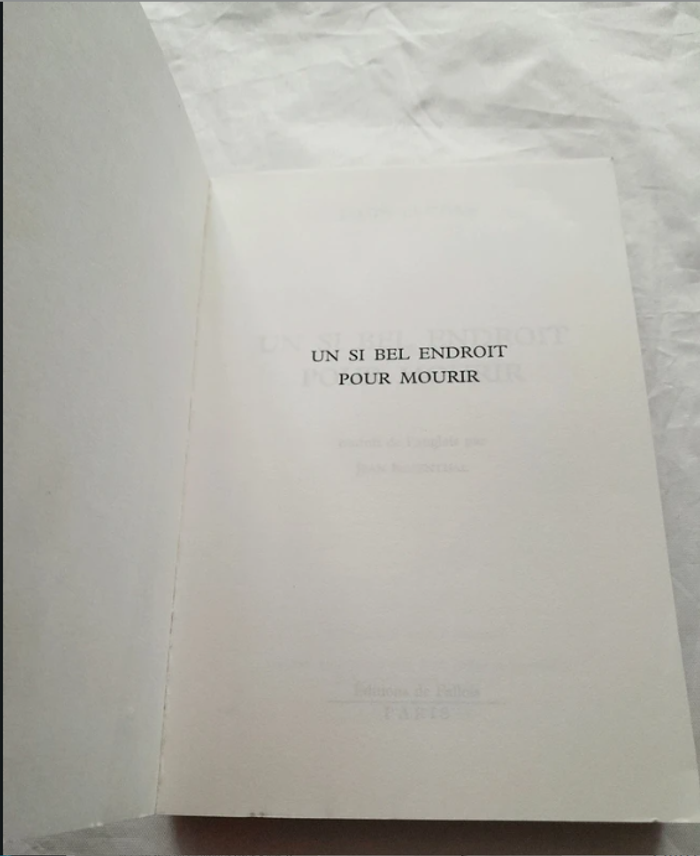 Un si bel endroit pour mourir James Buchan - photo numéro 2