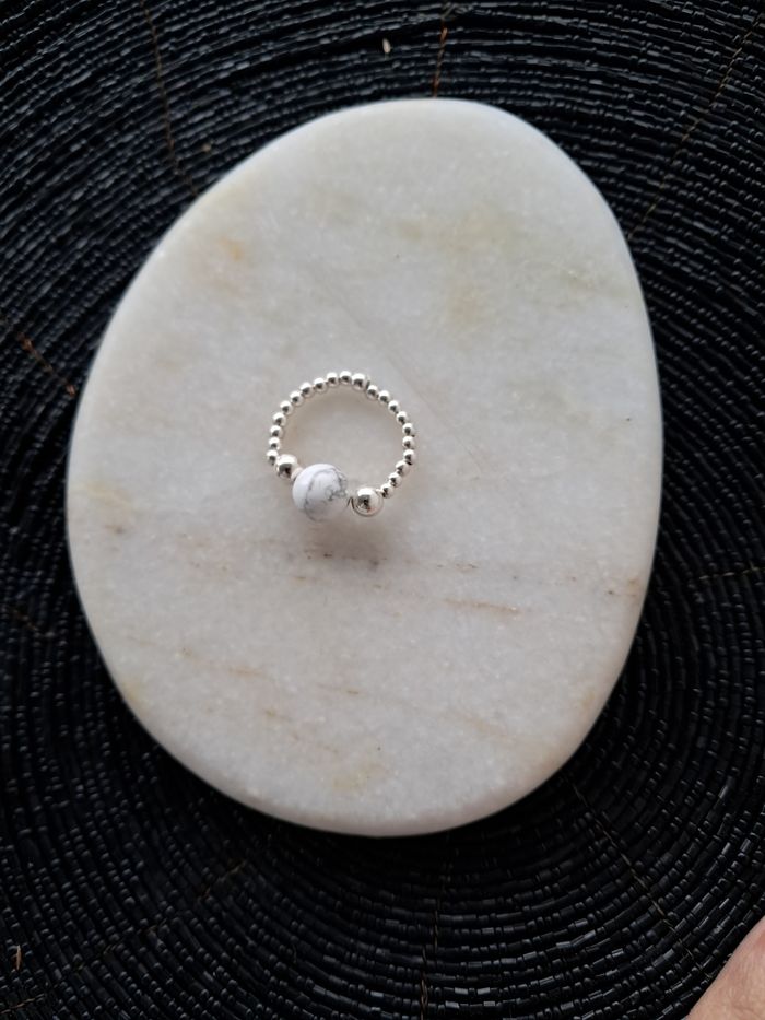 Bague howlite - photo numéro 3