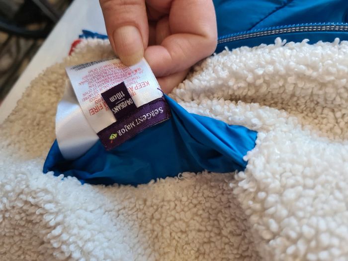 Manteau réversible sergent major bleu 4/5 ans - photo numéro 4