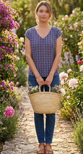 Blouse Fleurie by one taille L/XL