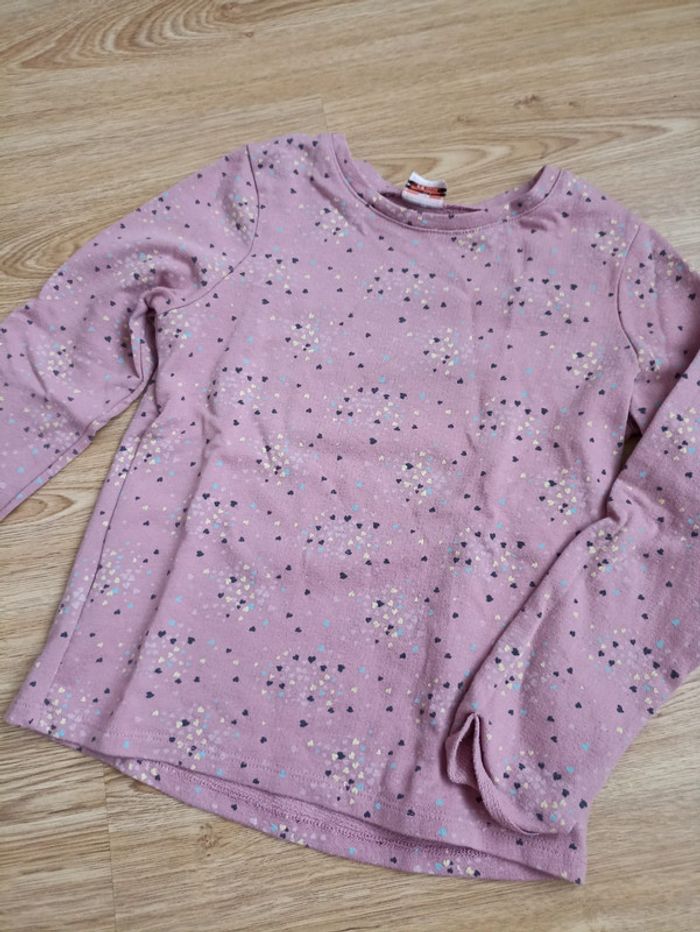 Pull rose à coeur 8 ans